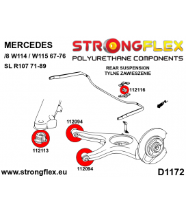 112116B: Rear anti roll bar bush