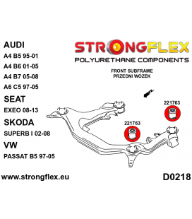 026291B: Full suspension polyurethane bush kit