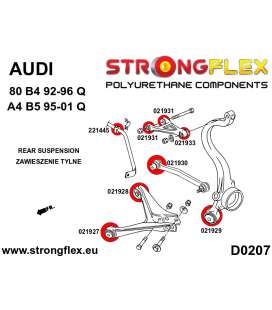 026291A: Full suspension polyurethane bush kit SPORT
