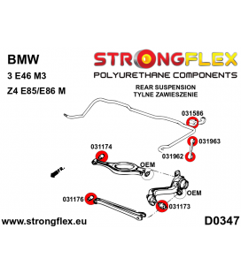 036140B: Rear suspension bush kit