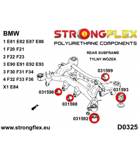 036138B: Full suspension polyurethane bush kit