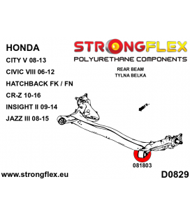 086249A: Front suspension and ream beam bush kit SPORT