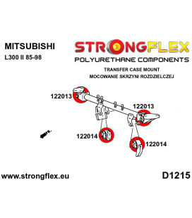 122013A: Transfer case mounting bush - upper SPORT