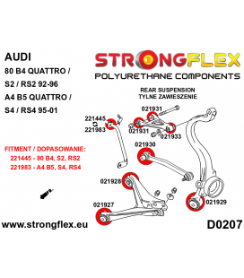 026217B: Rear suspension bush kit