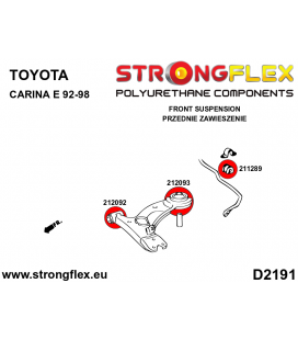 216299B: Front suspension bush kit