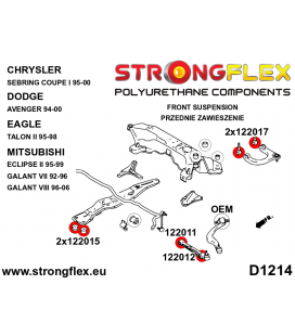 122015A: Front beam bushing SPORT