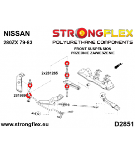 281989A: Front anti roll bar bush SPORT