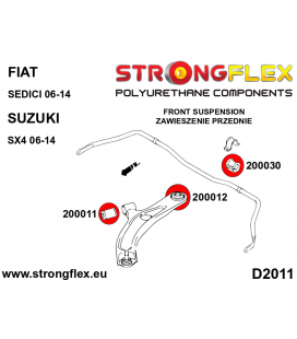 200030B: Front anti roll bar bush