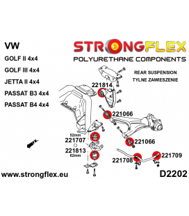 226238A: Full suspension bush kit SPORT