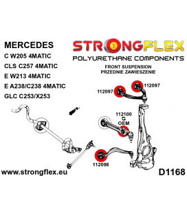 112099A: Front suspension - rear bush SPORT