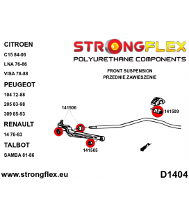 146102B: Front suspension bush kit