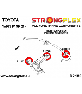 212066A: Front anti roll bar bush SPORT
