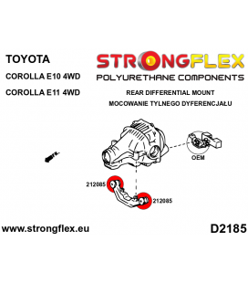 212085B: Rear differential support bush