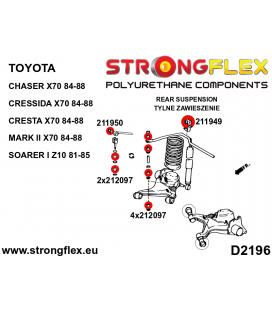 212097B: Rear anti roll bar link bush