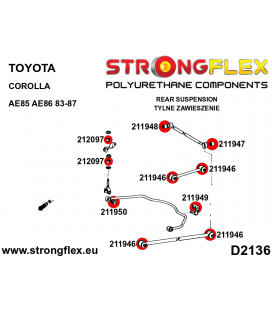 212097A: Rear anti roll bar link bush SPORT