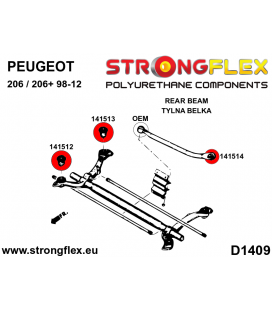 141514A: Rear rod bush SPORT