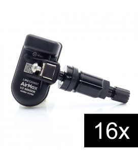 16pcs AirMax TPMS V2 Sensor 315+433MHz Metal Black