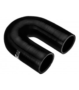 Silicone elbow 180' 57mm Black