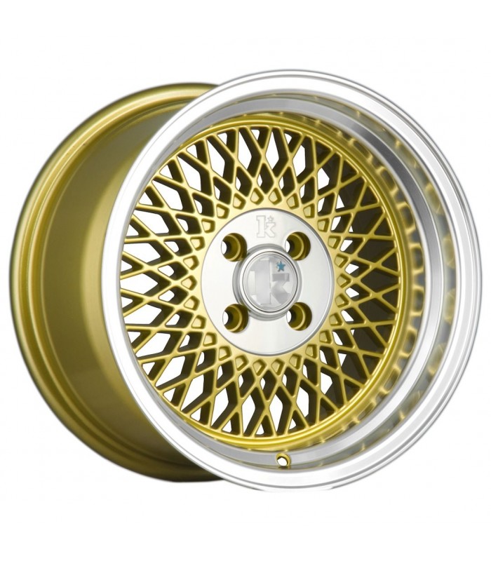 Klutch SL1 15x8,5 ET17 4x100 Gold w/ Machined Lip