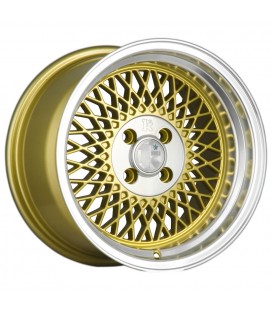 Klutch SL1 16x8 ET15 4x100 Gold w/ Machined Lip