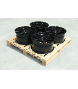 Set of JR36 19x9 ET30 5x112 Gloss Black