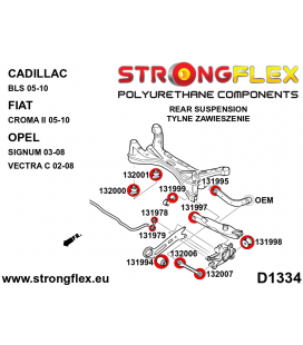 132001A: Rear subframe – rear bush SPORT