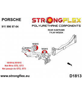 186104A: Rear subframe bush kit SPORT