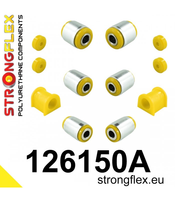 126150A: Rear suspension bush kit SPORT