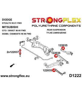 122037A: Rear stabilizer link bushing SPORT