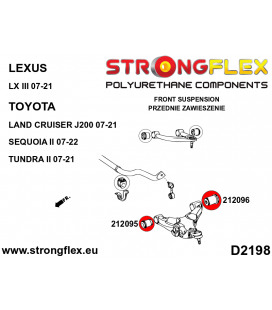 212096A: Front lower arm – rear bush SPORT