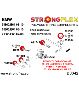 036143A: Full suspension polyurethane bush kit SPORT