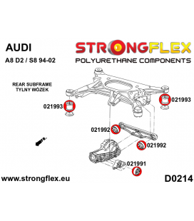 026295A: Full suspension polyurethane bush kit SPORT