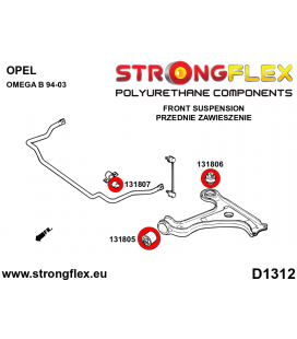 136251B: Full suspension polyurethane bush kit