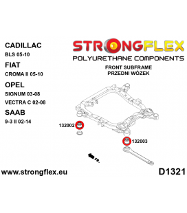 136246A: Full suspension polyurethane bush kit SPORT