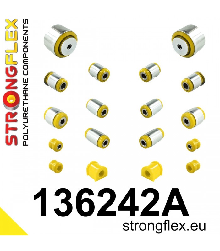 136242A: Rear suspension bush kit SPORT