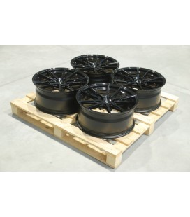Set of JR21 19x8,5 ET25 5x100 Gloss Black
