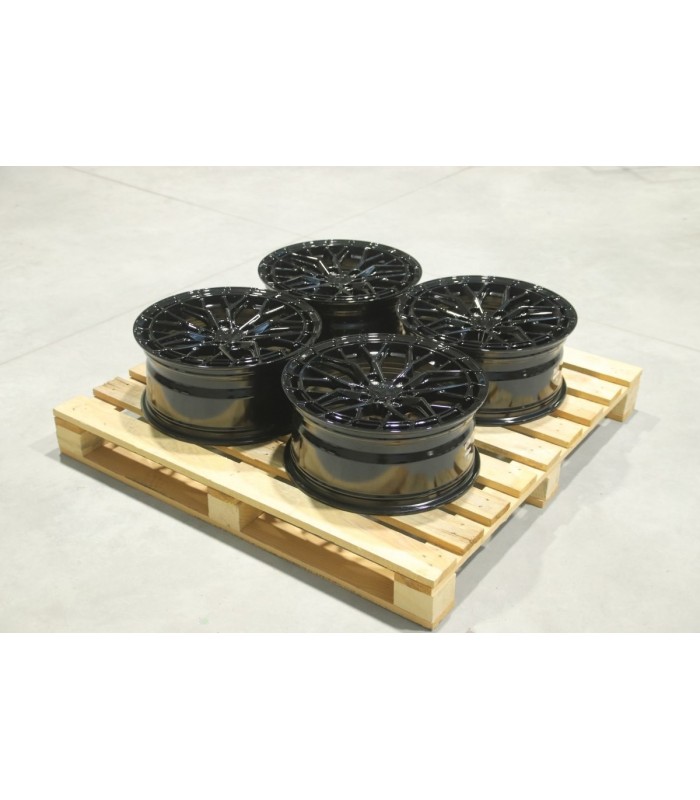 Set of JR48 18x8 ET32 5x108 Gloss Black