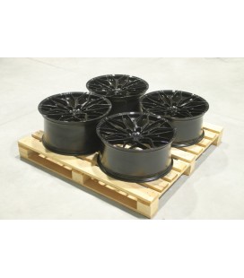 Set of JR46 20x9 ET25 + 20x10 ET20 5x112 Gloss Black