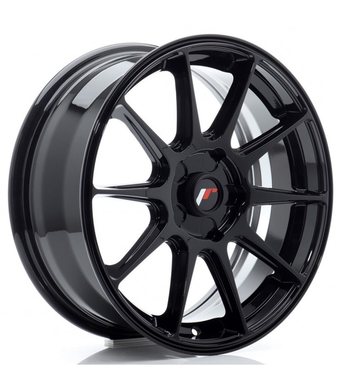 JR Wheels JR11 17x7 ET20-38 BLANK Gloss Black