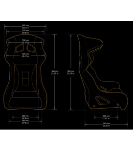 Racing Seat Bimarco Phantom Welur Red-Black FIA