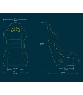 Bimarco Cobra II Velvet Juoda sportinė sėdynė