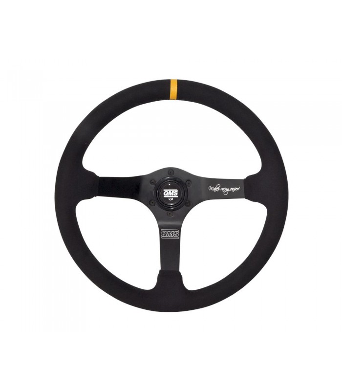 Sportinis vairas QMS (versta oda) 65 mm