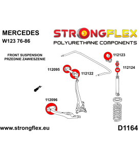 116312A: Full suspension bush kit SPORT