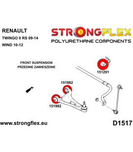 156096A: Front suspension bush kit SPORT