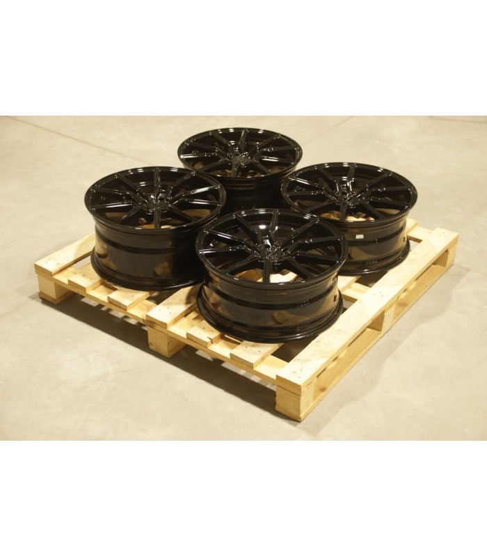 Set of CVR4 19x8 ET26 + 19x9 ET41 5x112 Platinum Black