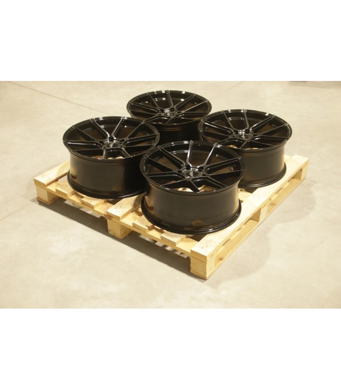 Set of JR30 20x9 ET29 5x130 Black Machined w/Tinted Face
