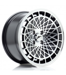 JR Wheels JR14 15x8 ET25 4x100 Gloss Black Machined Face