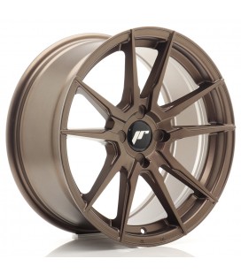 JR Wheels JR21 17x8 ET20-35 4H BLANK Matt Bronze