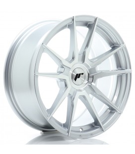 JR Wheels JR21 17x8 ET20-35 BLANK Silver Machined