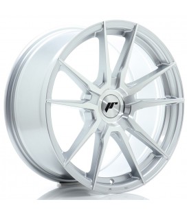 JR Wheels JR21 18x8 ET20-40 BLANK Silver Machined